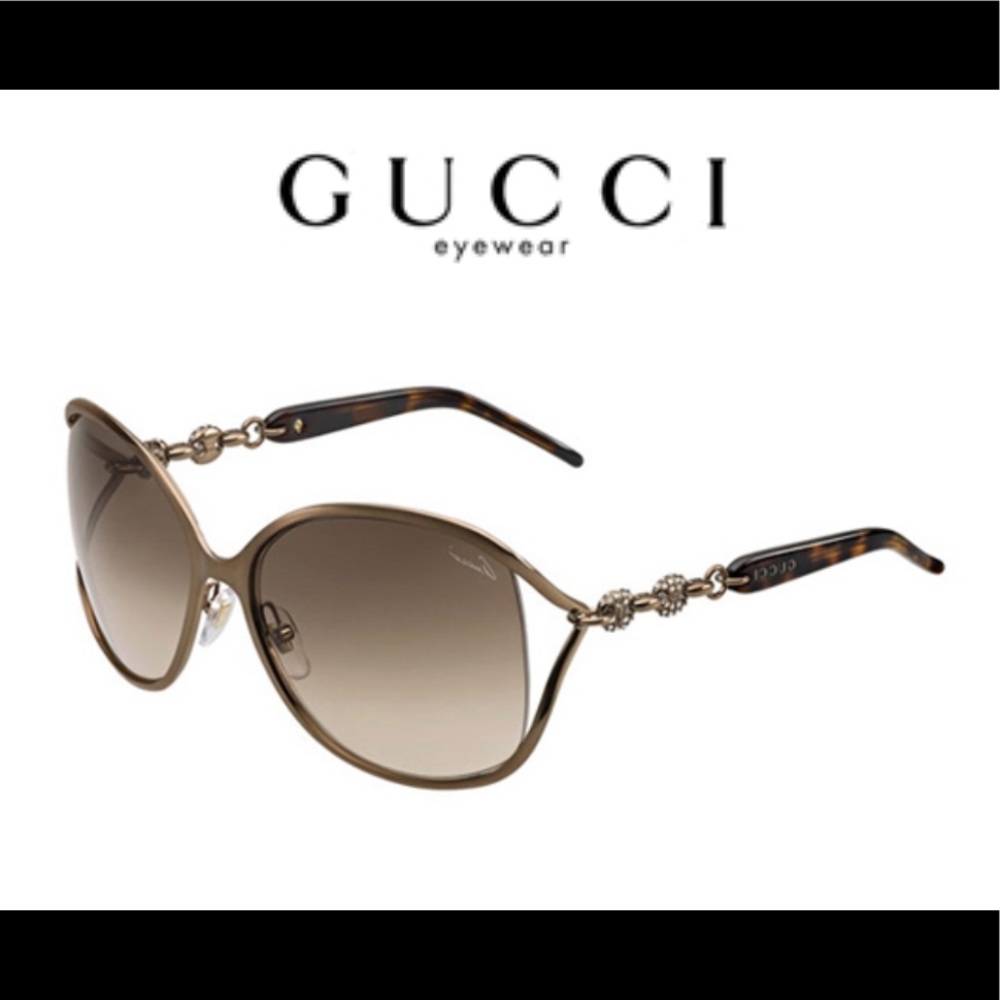 ON SALE Gucci oversized metal sunglasses GG4250 - Picture 3 of 9